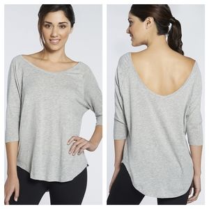 Fabletics Palisades Off Shoulder Top Grey M